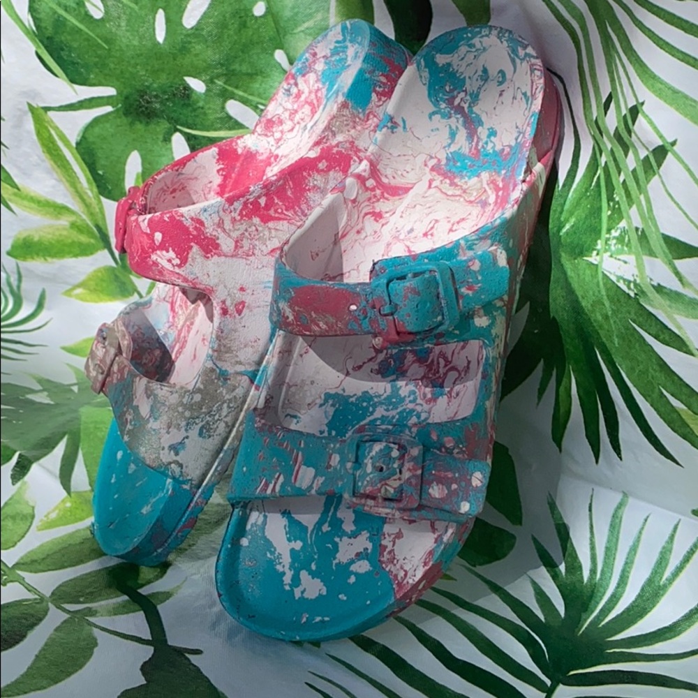 💧Custom Hydro-Drip Sandals💧